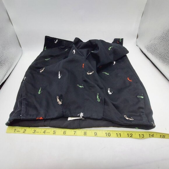 Lizgolf Women's Skort Size 10 Embroidered Side Zip Golf Skirt Black Liz Claiborn - Picture 3 of 9